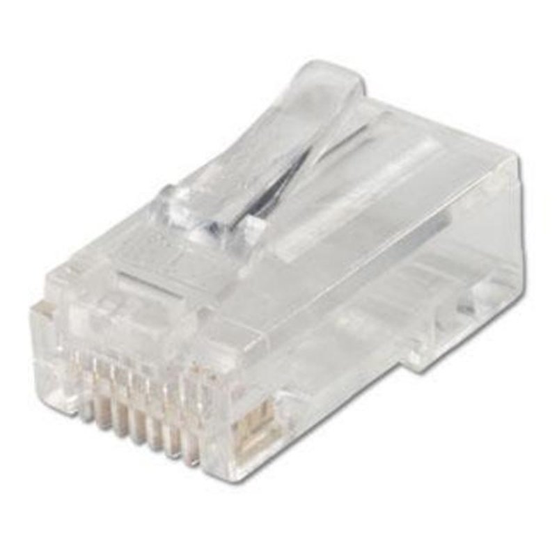 Modular Data Plug, RJ45, CAT6, Clear, 25 Pack By Klein Tools VDV826-60 ...