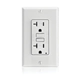 Tamper Resistant GFCI Receptacle, 20A, 125V, White By Leviton GFTR2-W