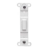 Blank Toggle Adapter, No Hole, Plastic, White By Leviton 80700-W
