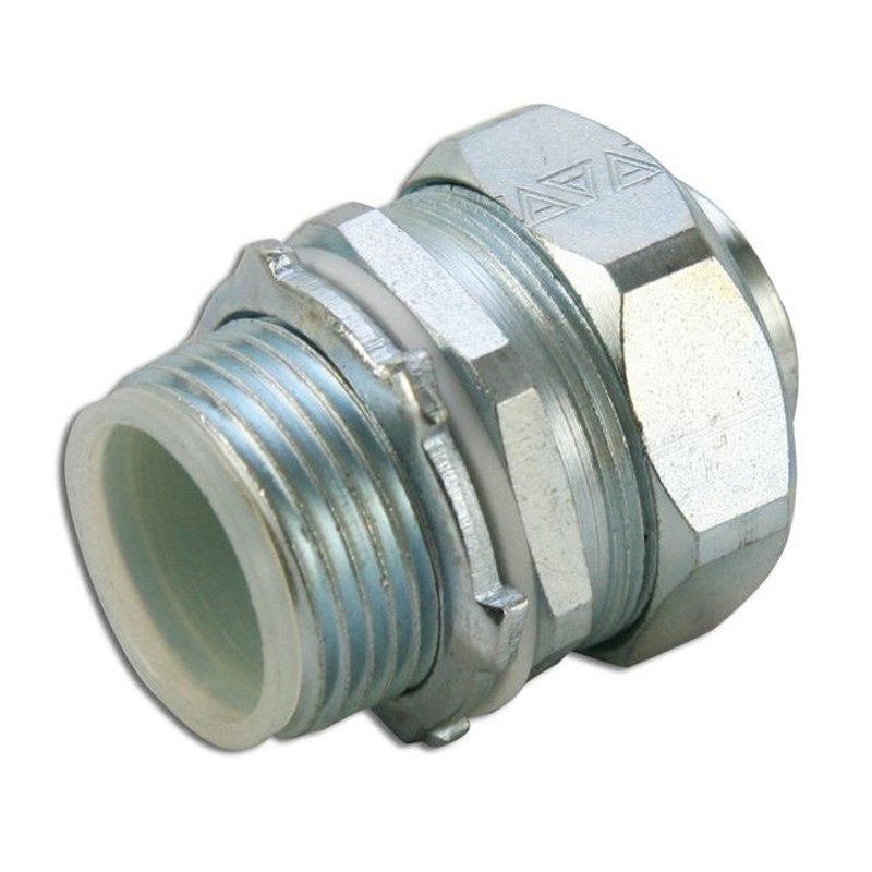 Liquidtight Connector, Straight, 1/2", Insulated, Steel