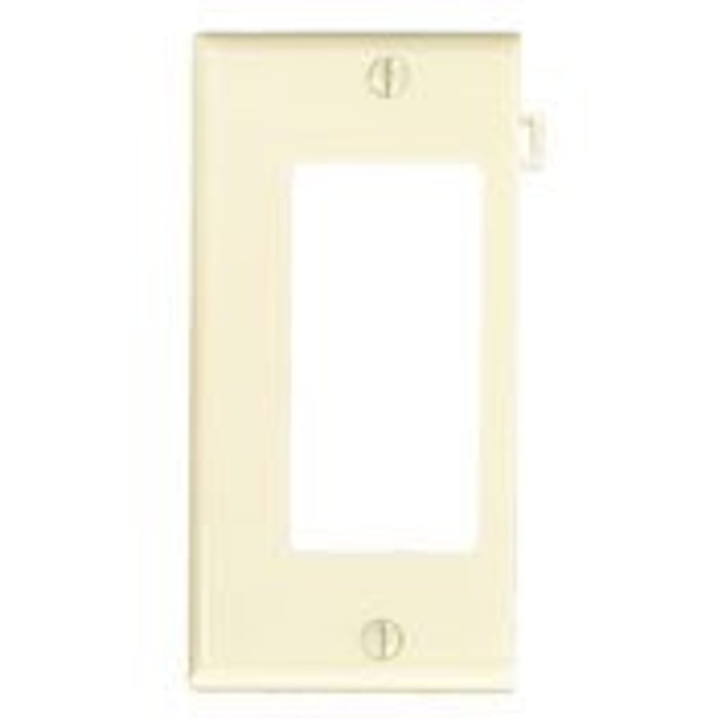 Sectional Wallplate, Decora/GFCI, End, Nylon, Ivory