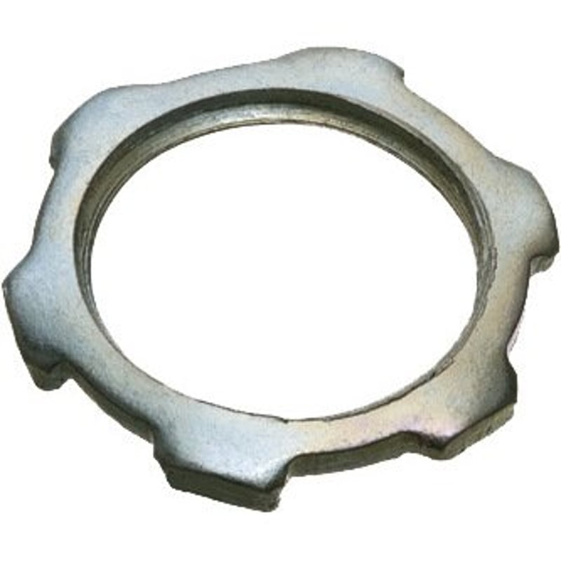Conduit Locknut, 3/4", Steel/Zinc Plated