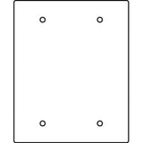 Blank Device Plate, 2-Gang, for Floor Box By Wiremold RFB119-2SB