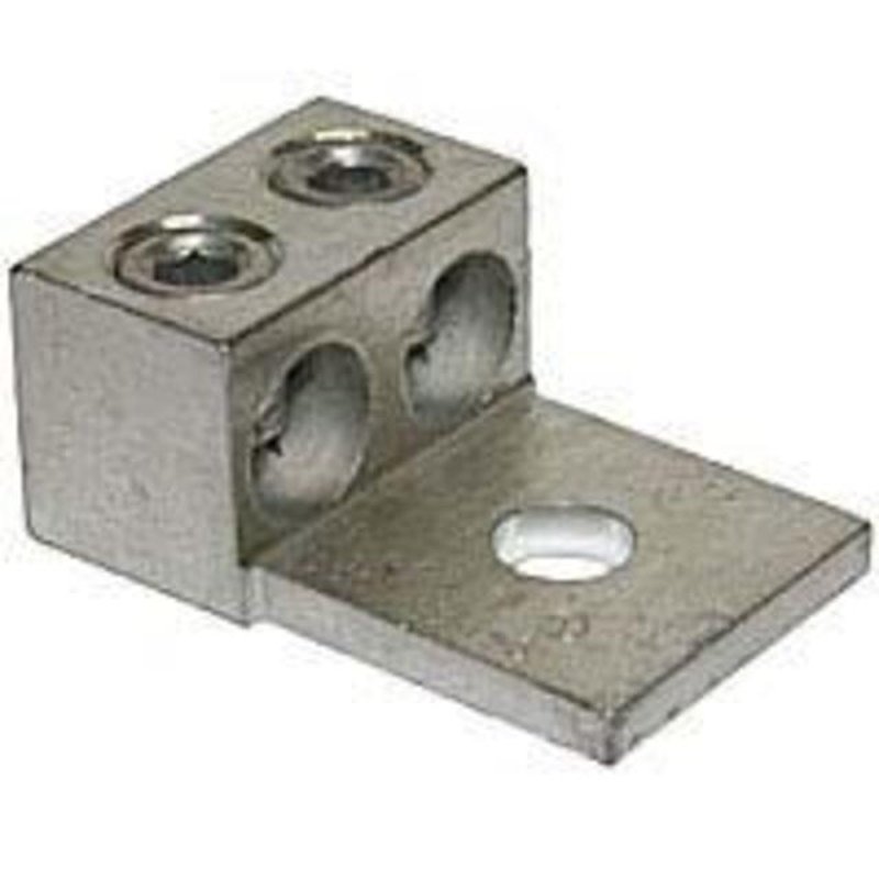 Mechanical Lug, 1-Hole, 2-Conductor, 14 - 2/0 AWG, 1/4" Stud Size, Aluminum