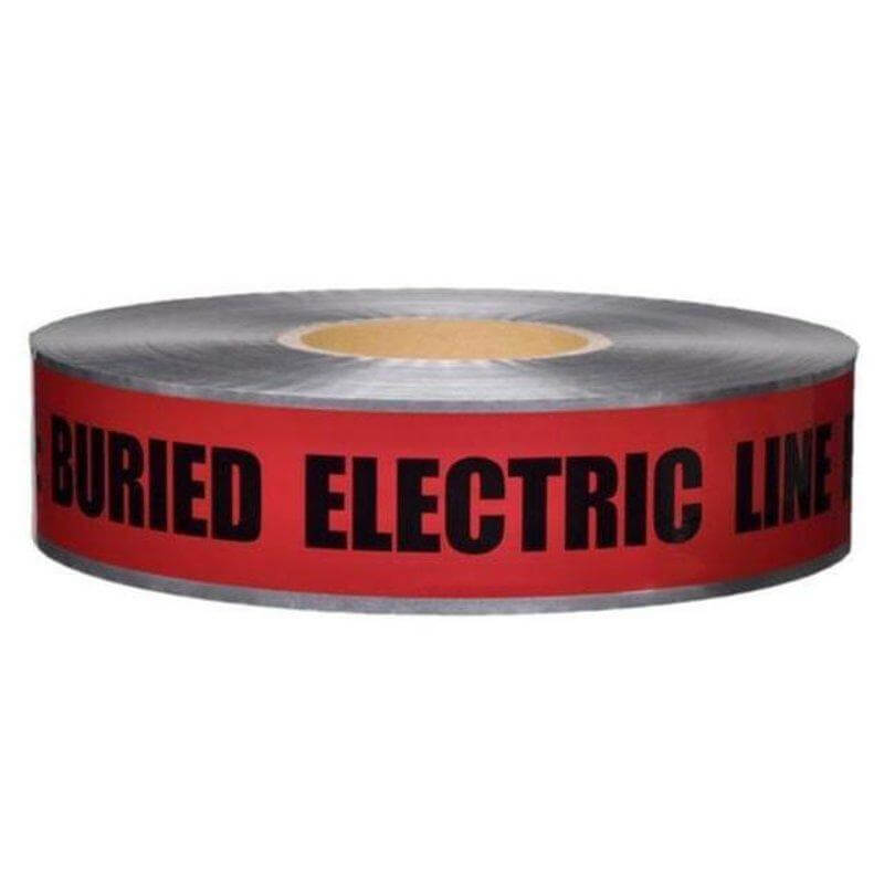 "Caution Buried Electric Line Below" Barricade Tape, 3" x 1000'