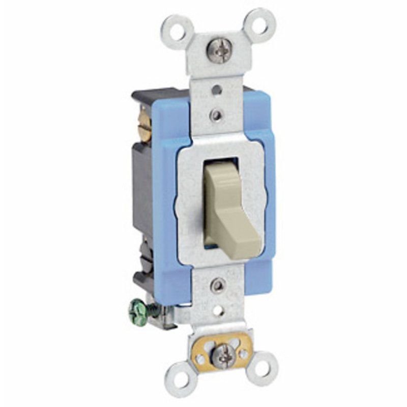 4-Way Toggle Switch, 15A, 120/277V, Ivory, Industrial Grade