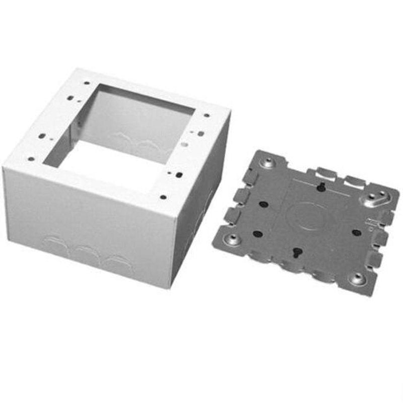 Deep Switch/Receptacle Box, 2-Gang, 500/700 Series, Ivory
