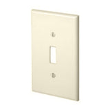 Toggle Wallplate, 1-Gang, Nylon, Light Almond, Midway By Leviton PJ1-T