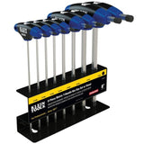 Hex Key Set, Metric, Journeyman™ T-Handle, 6-Inch with Stand, 8-Piece By Klein JTH68M