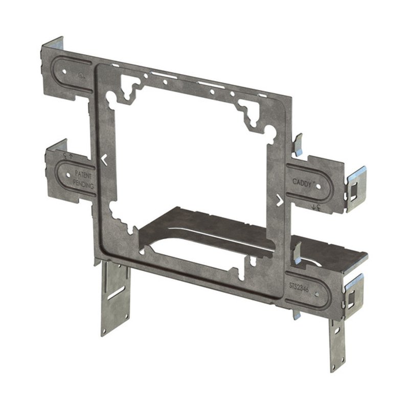 Snap to Stud Electrical Box Bracket, 4" and 4-11/16", Steel