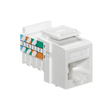 Snap-In Jack, Cat 5e, White By Leviton 5EHOM-BW5