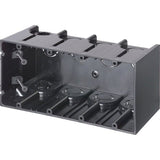 Switch/Outlet Box, 4-Gang, 3-1/2