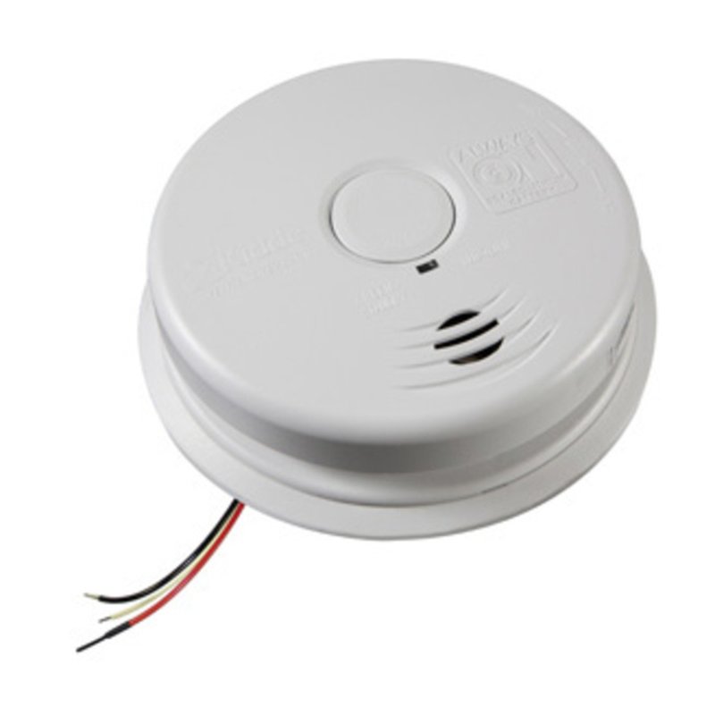 Smoke Alarm, 120VAC Wire-In, Sealed Lithium Battery Back-Up