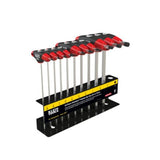Hex Key Set, SAE, T-Handle, 9-Inch with Stand, 10-Piece By Klein JTH910E