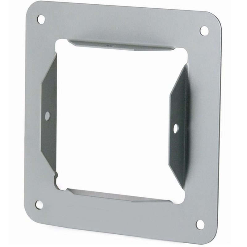 Wireway Panel Adapter, Type 1, Lay-In, 6" x 6", Steel, Gray