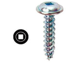 Metal Piercing Screw, #8 x 1-1/4'', Square Drive, Wafer Head, K-Lath KWDD8114