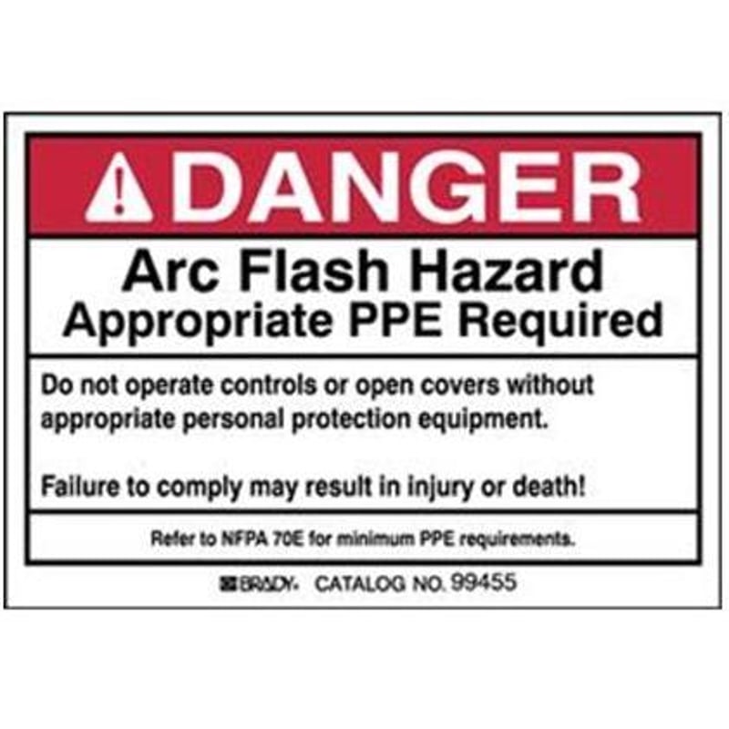 Arc Flash/Shock Hazard Label