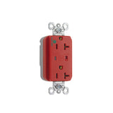 20A Hospital Grade Decora Receptacle, 5-20R, Red By Pass & Seymour PT8300-REDSP