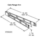 Hinged Cable Bracket Shelf By nVent Hoffman PHCB