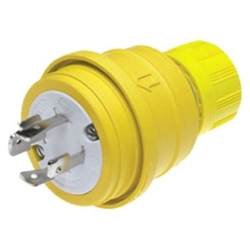 Winlock Plug Locking Plug, 20A, 3PH 480V, Wetguard, 3P4W By Woodhead 26W76 ...