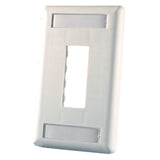 Wallplate 2-Port 1-Gang White By Ortronics 40300548-88