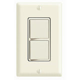 15A 3-Way Decora Rocker Combo Switch, Ivory By Leviton 5643-I