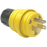 Plug Rubber, 15A, 125V, NEMA 5-15R, Yellow By Woodhead 14W47