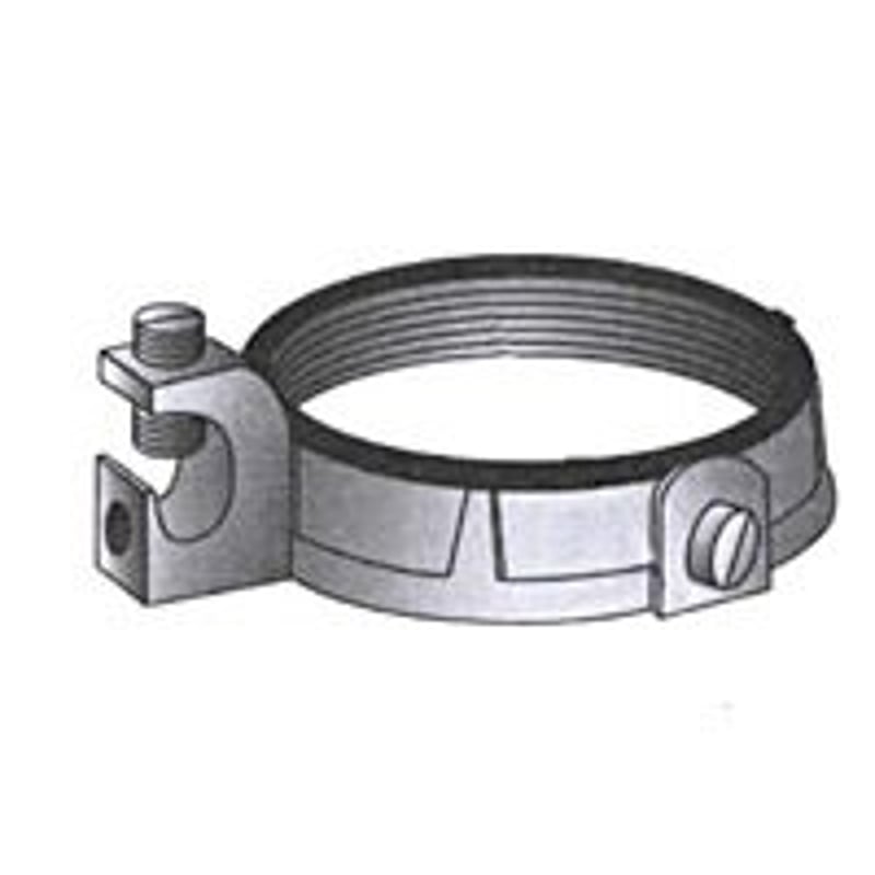 Grounding Bushing, 4", Threaded, Insulated, Malleable Iron