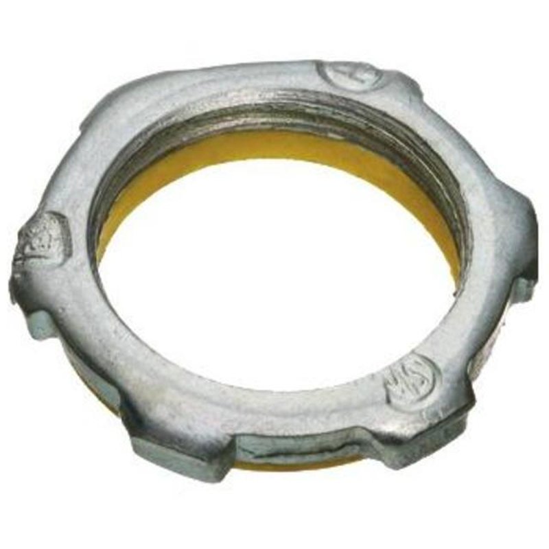 Sealing Locknut, 2-1/2", PVC Gasketed, Steel/Zinc