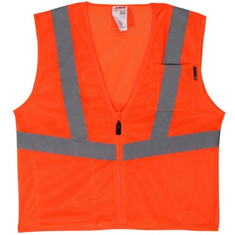 Safety Vest, Viz-Pro - Size: Large, Orange