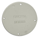 Conduit Outlet Box Cover, Blank, Malleable Iron By Appleton JBKB