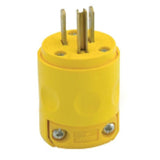 15 Amp Plug, 125V, 5-15P, PVC, Yellow, Commercial Grade By Leviton 515PV