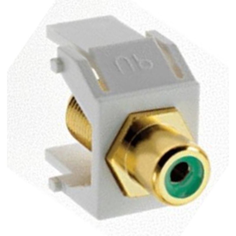 GREEN RCA TO F-CONNECTOR WH (M20)