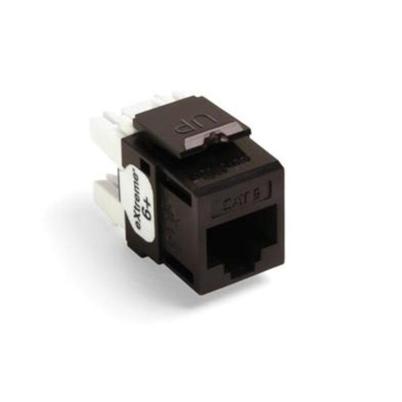 Snap-In Connector, Quickport, eXtreme 6+, CAT 6, Brown