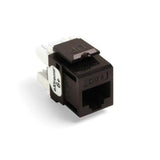 Snap-In Connector, Quickport, eXtreme 6+, CAT 6, Brown By Leviton 61110-RB6