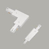 Lazer Adjustable L And Straight Connector, White By Cooper Lighting Solutions LZR203P