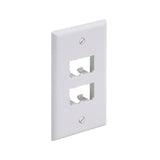 1-Gang Faceplate, 4-Port, Off-White By Panduit CFP4IW