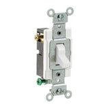 3-Way Switch, 20 Amp, 120/277V, White, Side Wired, Commercial Grade By Leviton CS320-2W