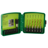 7 Pc Drill/Tap Bit Kit for SS (Standard) By Greenlee DTAPSSKIT