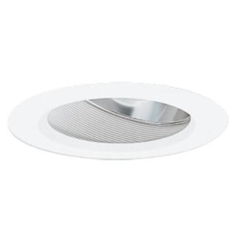6" Baffle Trim, with Reflector, White