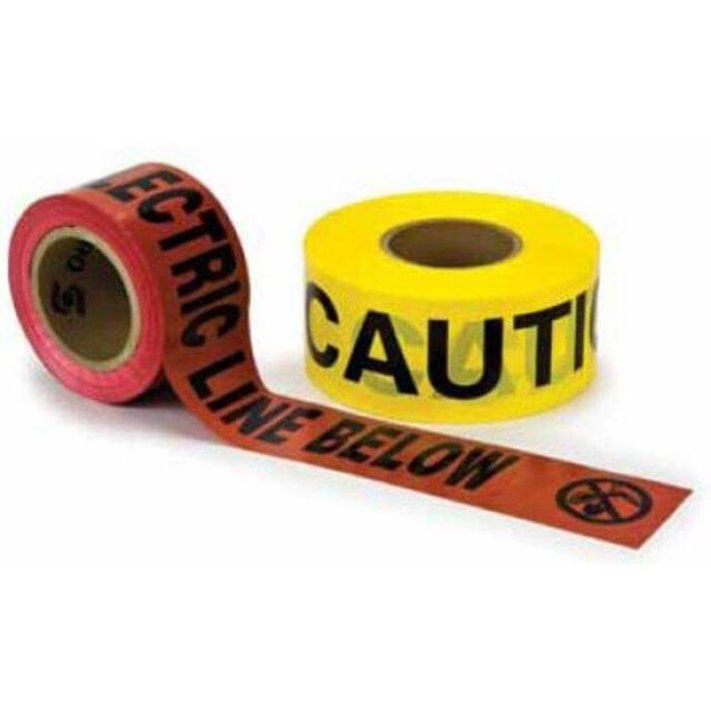 "Caution Buried Electric Line Below" Barricade Tape, 6" x 1000'
