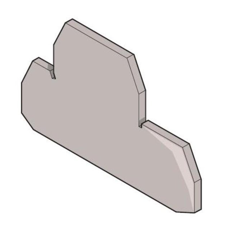 Snap-On, End Section, Type: FEM8D1