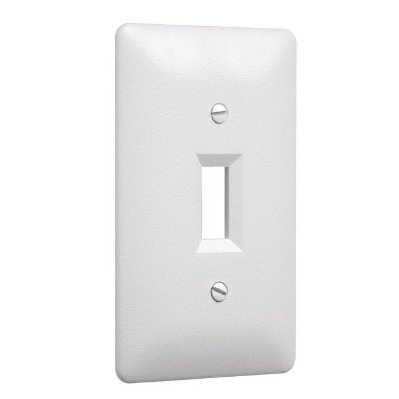 Single-Gang MASQUE® Toggle Faceplate, White