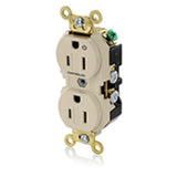 Controlled Duplex Receptacle, 1 Plug Controlled, Ivory By Leviton 5262-S1I