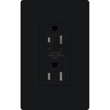 Tamper Resistant Receptacle, Black By Lutron NTR-15-HDTR-BL