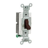 1-Pole Switch, 20 Amp, 120/277V, Brown, Side Wired, Commercial By Leviton CS120-2
