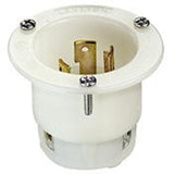 Locking Flanged Inlet, 30A, 250V, 2P3W By Leviton 2625F