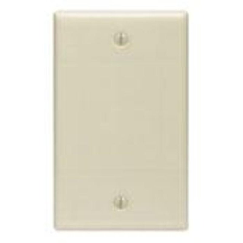 Blank Wallplate, 1-G, Thermoset, Standard, Ivory