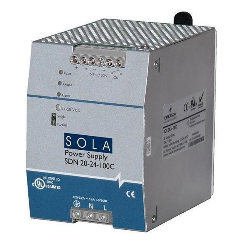 Power Supply, 10A, 1P, 340-576VAC, 450-820VDC, DIN Rail Mount
