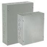 NEMA 1 Screw Cover Enclosure, Powder Coated Steel without Knockouts, 6